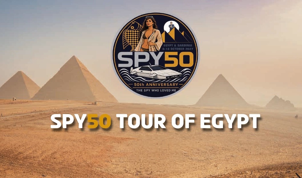 On The Tracks Of 007 kondigt SPY50 Tour of Egypt aan